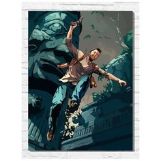 Картина по номерам на холсте игра Uncharted 4 - 9684 В 30x40