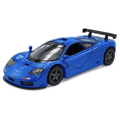 Машинка металлическая Kinsmart 1:34 1995 McLaren F1 GTR KT5411D инерционная, двери открываются / Синий