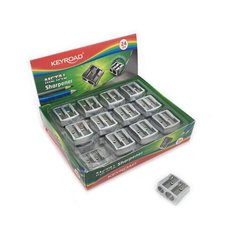 KEYROAD 311652 Точилка KEYROAD Металлическая, 3 см, 2 отверстия, в картонной коробке KR971684 (24/96/384)