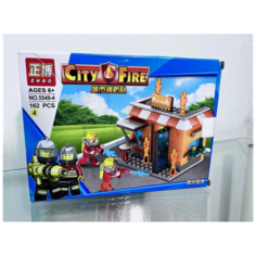 Конструктор City Fire №5549-4 Пожарная команда/162 деталей Ihippo