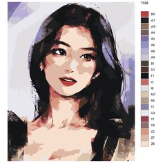 Картина по номерам T528 "Девушка из группы MOMOLAND" 60x80 Brushes Paints