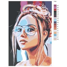 Картина по номерам Т740 "Красивый Арт Девушки" 60x90 Brushes Paints