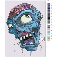 Картина по номерам Y-97 " Зомби " 60x90 Brushes Paints