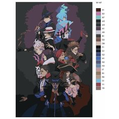 Картина по номерам W-147 "Игра Disney: Twisted-Wonderland (Дисней: Искривленная страна чудес)" 60х90 Brushes Paints