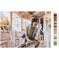 Картина по номерам Y-110 "Ли Джон Джэ(Игрок 456)-Игра в Кальмара" 40x60 Brushes Paints