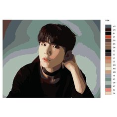 Картина по номерам V-94 "K-pop Monsta X. Участник группы" 40х50 Brushes Paints