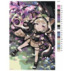 Картина по номерам S177 "Компьютерная игра - Genshin Impact (Геншин Импакт). Саю" 50х70 Brushes Paints