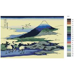 Картина по номерам Y-10 "Репродукция Кацусики Хокусая- Умегава" 50x70 Brushes Paints