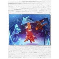 Картина по номерам на холсте игры дота 2, dota 2, новый год, рождество - 11482 Г 30x40