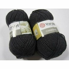 Пряжа YarnArt Charisma Ярнарт Харизма Полушерсть, 359 антрацит, 100 г 200 м, смесовая 80% шерсть 20% акрил, 2 шт