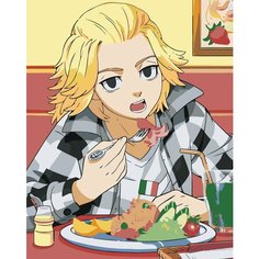 Картина по номерам "Аниме Токийские Мстители: Сано Манджиро" Раскраска 40x50 см, Мультфильмы Аниме