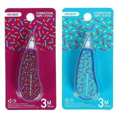 Корректор-лента 3 м х 5 мм, с рисунком, блистер, европодвес, корпус микс Noname