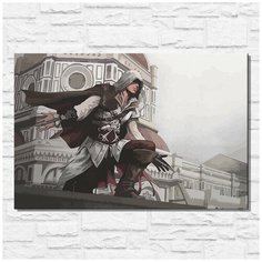 Картина по номерам на холсте игра Assassins Creed 2 - 11556 Г 60x40
