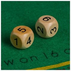 --- Кубики игральные, 2 х 2 см, 2 шт