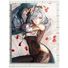 Картина по номерам Игра Genshin impact (Генишин, Ху Тао, Делюк, Сахароза, Сяо) - 8275 В 30x40