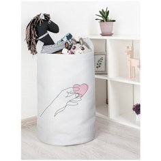 Корзина для игрушек JoyArty "Сердце в руках" 40x60 см