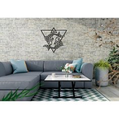 Деревянный декор настенный, панно, сборная модель EWA Design Знаки Зодиака Рыбы Eco Wood Art