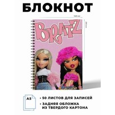 Тетрадь в клетку куклы Братц