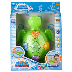 Игрушка для ванной ABtoys Черепашка-сортер (PT-00526), зеленый