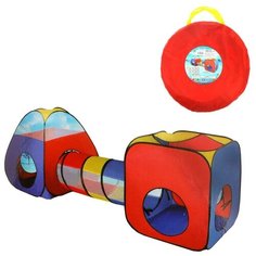 Палатка Наша игрушка Комплекс 985-Q62, красный/синий