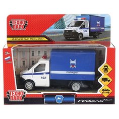 Машина металлическая Технопарк "Газель Next Полиция" 14 см, открываются двери, инерция, синий (NEXTKUNG-15POL-WH)