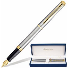 Ручка перьевая WATERMAN HEMISPHERE GT S0920310, сталь, синие чернила