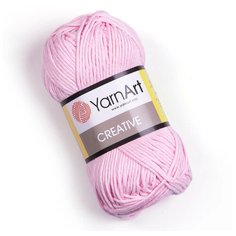 Пряжа для вязания YarnArt Creative 50гр 85м (100% хлопок) (229 светло-розовый), 5 мотков