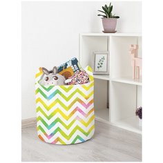 Корзина для игрушек JoyArty "Классические зигзаги" 35x35 см