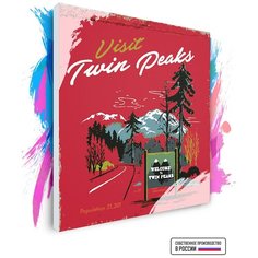 Картина по номерам на холсте Твин Пикс - Visit Twin Peaks, 60 х 60 см Красиво Красим