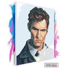 Картина по номерам на холсте Настоящий детектив - True detective, 90 х 100 см Красиво Красим