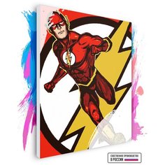 Картина по номерам на холсте Флэш DC, 80 х 100 см Красиво Красим