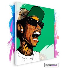 Картина по номерам на холсте Wiz Khalifa, 80 х 90 см Красиво Красим
