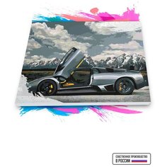Картина по номерам на холсте Lamborghini, 50 х 70 см Красиво Красим