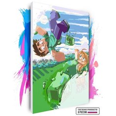Картина по номерам на холсте Minecraft, 40 х 60 см Красиво Красим