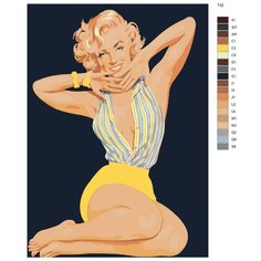 Картина по номерам Т 32 "Мэрилин Монро", 50х70 см Brushes Paints