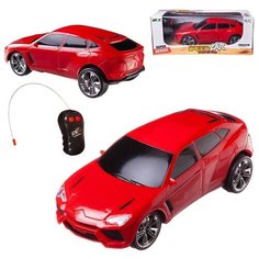 Машинка на радиоуправлении Junfa 2CH, световые эффекты, красная 15,5х10х10 см