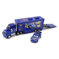 Игрушка машинка Мак Хаулер + Молния МакКуин 95 (синий) из Тачек (23 см.) Noname