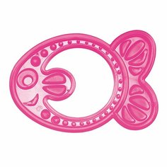 Прорезыватель мягкий CANPOL BABIES , 0мес+, розовый, форма рыбка, 13/109