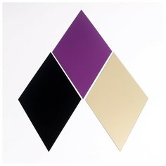 Наклейка пластик зеркальная "Ромб" микс 21,6х12,5 см Noname