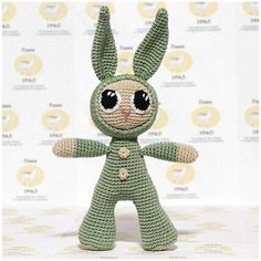 Набор для вязания игрушки "Зайка в комбинезоне Малыш" 25х13 см Хозяюшка рукодельница