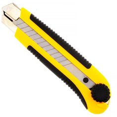 Нож канцелярский 25мм, фиксатор на ползуне, Чеглок