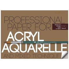 Блок-склейка для акварели и акрила А4,20л,блок 290гр 1-20-035 Bruno Visconti