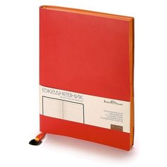 Ежедневник А5 недатированный Mercury, красный Bruno Visconti