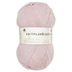 Пряжа Пехорка Австралийский меринос, 95 % мериносовая шерсть, 5 % акрил, 100 г, 400 м, 1 шт., 374 розово-бежевый