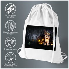 Сумка для обуви CoolPodarok Аниме Хэллоуин Джек Тыква Свечи