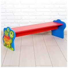 Скамейка детская «Черепаха», цвет красный и синий Unaky Soft toy
