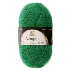 Пряжа "Астория" 65% хлопок, 35% шерсть 180м/50гр (044 травка) 1моток 4663553 Камтекс