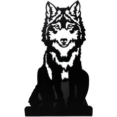 Подставка-ограничитель для книг “Волк”, металл, цвет чёрный Рыжий гном