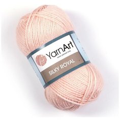 Пряжа для вязания YarnArt Silky Royal 50гр 140м (35% шелковая вискоза, 65% шерсть мериноса) (441 пудровый), 5 мотков