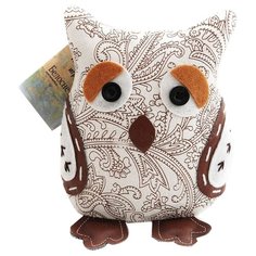 Мягкая игрушка Белоснежка Сова Софа, 20 см, бежевый